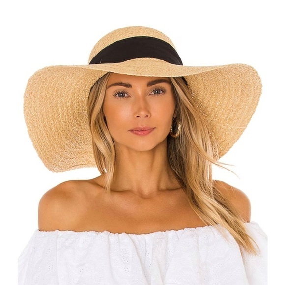Hat Attack Avalon Sunhat in Natural & Black main image 4